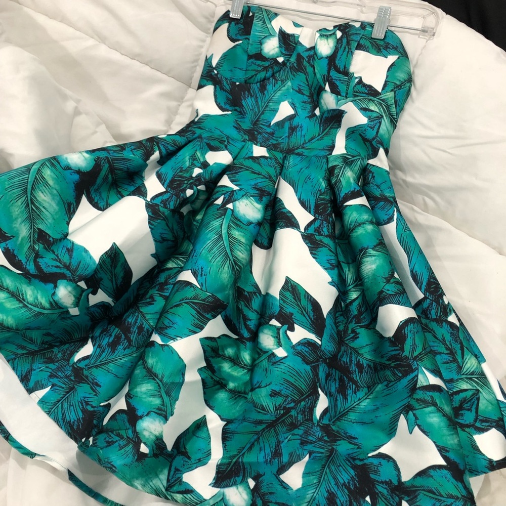Emerald Floral Dress